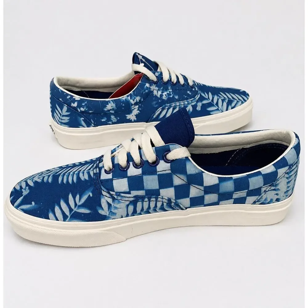 Vans Era Solar Floral True Blue Checkerboard Sneakers Women’s 8.5 Men’s 7 NWT